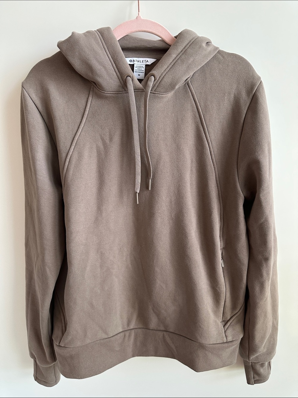 Athleta Hoodie in Mushroom Taupe